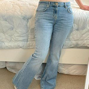 Urban Outfitters BDG Low-Waisted Flare Light-Wash Jeans